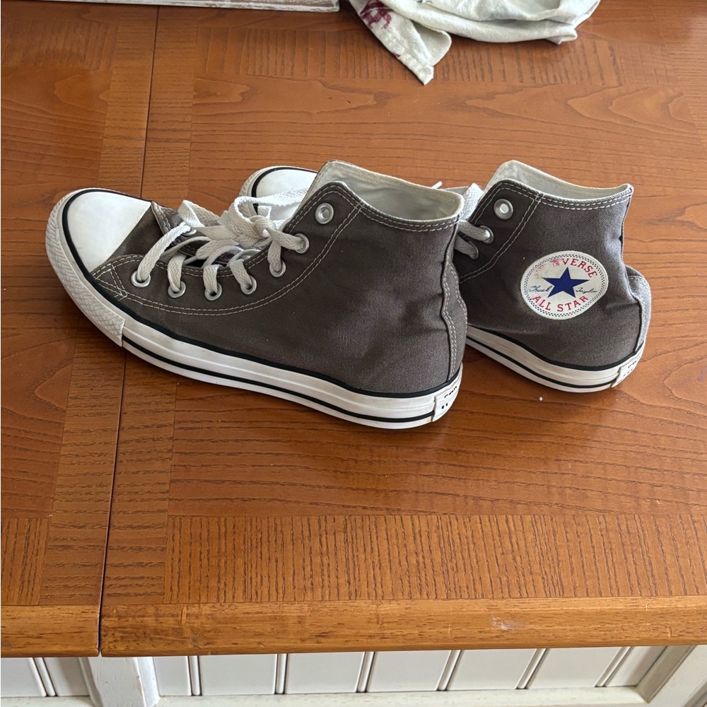 Converse High-Top Sneakers - Gray and White